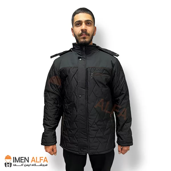 اورکت ضد آب طاها آستر پشم شیشه 250 گرم و مخمل 60 گرم
