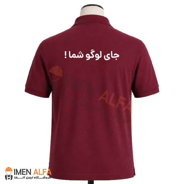 تیشرت جودون مهندسی رنگ زرشکی 70 درصد پنبه