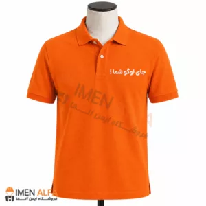 تیشرت جودون مهندسی رنگ نارنجی با پارچه 70 درصد پنبه