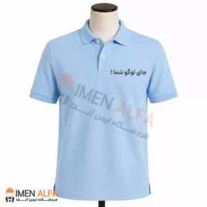 تیشرت جودون مهندسی رنگ آبی آسمانی با پارچه 70 درصد پنبه