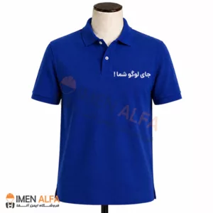 تیشرت جودون مهندسی رنگ آبی کاربنی با پارچه 70 درصد پنبه